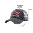 thumbnail image 3 of American Flag Vintage Embroidered Baseball Cap, Distressed Washed Finish, Unisex Summer Hat for Patriotic Gatherings, Casual Wear, 4th of July Parties, Memorial Day Outings, 3 of 6
