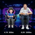 thumbnail image 3 of FULLWATT Video Gaming Chair Office Chair Ergonomic PC Computer Chair Reclining Racing Chair with High Back Swivel Executive Office Desk Chair with Extendable Footrest Adjustable Lumbar Pillow Puple, 3 of 10