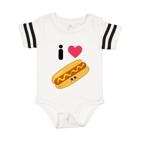 

Inktastic I Love Hot Dogs Gift Baby Boy or Baby Girl Bodysuit