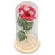 thumbnail image 1 of Cúpula de cristal de rosa, rosa en cúpula de cristal, rosa encantada, regalos románticos, regalo de rosa artificial, muy recomendable, 1 of 14