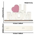thumbnail image 4 of YWIYIUD 1PC Mother's Day Wooden Centerpieces Table Decoration, Happy Mother's Day Table Topper Sign Wood Craft Center Piece Decor for Mother's Day Party Birthday Gift Dinner Table Home Decor 4.7inch, 4 of 8