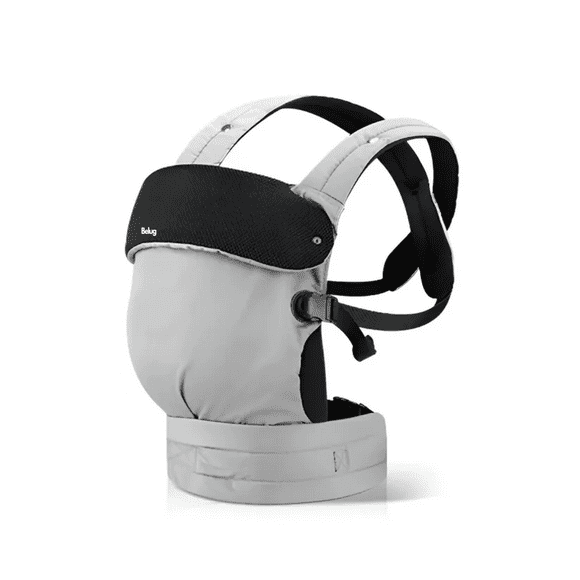 "Mochila Cangurera Para Bebé Ergonómica, 4 Formas De Porteo Belug, Gris Claro "