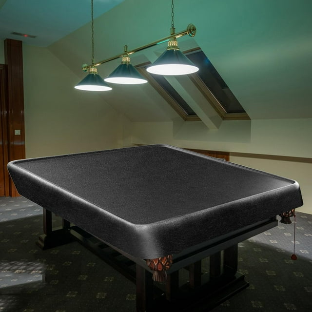 Housse de Table de Billard Housses de Meubles Cuir Latex Imperméable Housse de Protection de Table de Billard Housse de Table de Pong pour Intérieur Extérieur Noir 9 Pieds