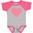 thumbnail image 3 of Inktastic Pink Valentine's Day Heart Boys or Girls Baby Bodysuit, 3 of 5