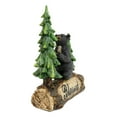 thumbnail image 6 of Blessed Rustic Western Black Bear Kneeling On Log by Pine Trees Praying Statue, 6 of 9