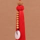 thumbnail image 1 of Colgante de loto de madera de durazno Bling Bling para coche decoración espejo retrovisor rojo brillante, 1 of 3