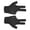Black Right and Left, variant on Tnarru 2pcs Three Fingers Billiard Gloves Snooker Gloves Black Right and Grey Left