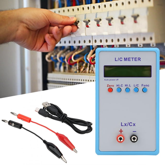 Greensen Inductance Capacitance Meter Handheld L/C Meter Electric ABS LCR Multimeter Capacitance LC-200A