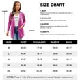 thumbnail image 5 of Uvplove Women Long Sleeve Lightweight Cardigan with Pockets Open-Front Tops,Magenta,M(M-3XL), 5 of 8