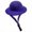Dark Purple, variant on Funny Chicken Hat for Pets with Adjustable Chin Strap,Mini Derby Style Farm Animal Suit Accessory for Halloween Cosplay Black