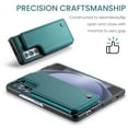 thumbnail image 2 of Dteck Case for Samsung Galaxy Z Fold  7,Magnetic PU Leather Card Slots Wallet Case with RFID Blocking Shockproof Protective Stand Phone Cover for Women Men,Blue, 2 of 7