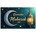 thumbnail image 6 of LUUFILx Ramadan Mubarak Banner Islamic Eid Decoration Backdrop Home Party Decor Lantern Display Celebration Festive Arabic Style Background Blessed Ramadan Wishes, 6 of 9