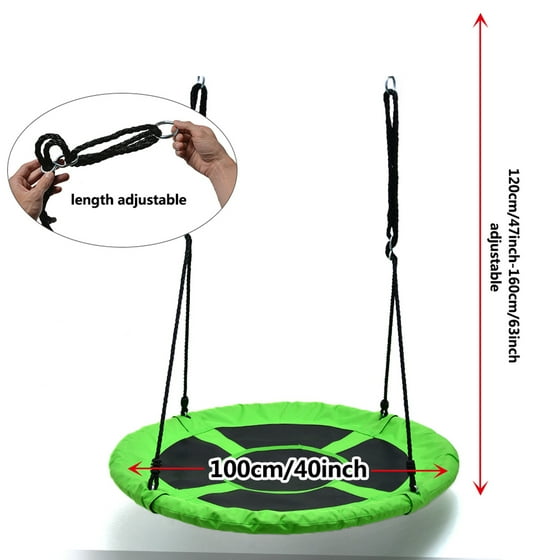 Detachable Swing Sets For Kids Playground Platform Saucer Swing Rope 1m 40 Diameter