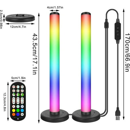 

Smart ° LED Light Bluetooth RGB Atmosphere Lamp Music Sync TV Computer Gaming Light Room Decoration Nightlights Desktop