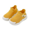 thumbnail image 3 of Gibobby Boys Girls Slip On Sneakers Breathable Mesh Walking Shoes Lightweight Casual Running Athletic for Little Kids(Yellow,3-3.5 Years), 3 of 6