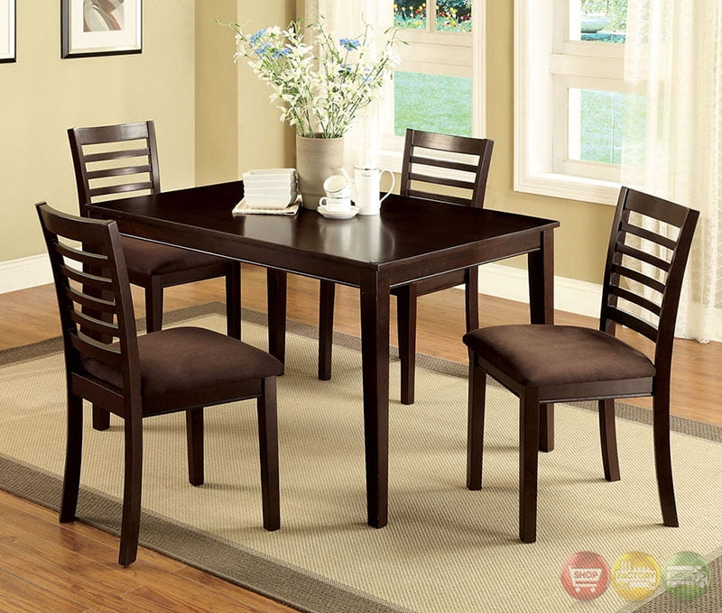 Venetian Worldwide Eaton I 5 Piece Dining Set Espresso