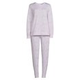 thumbnail image 5 of Secret Treasures Women's and Women's Plus Size Sweatshirt and Pants Sleep Set, 2-Piece, 5 of 5