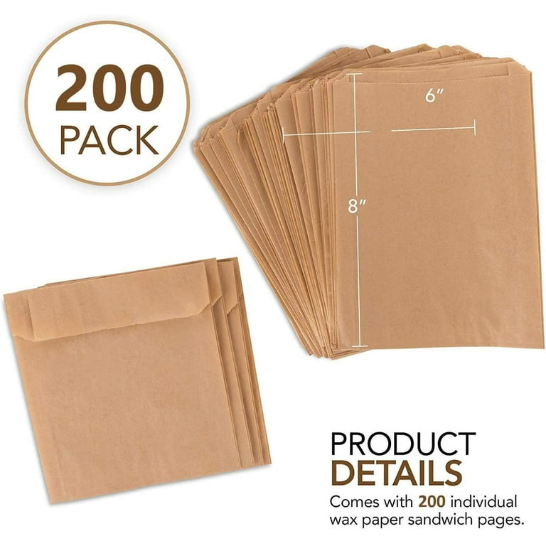 Kraft Paper Bags Block Bottom Brown & White Recyclable Food Safe Strong 