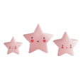 thumbnail image 1 of Set de 3 miniestrellas decorativas Little Lovely Company, color rosa, 1 of 1