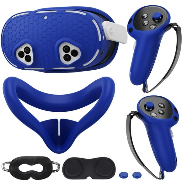 Set de fundas de silicona VR compatibles con Meta/Oculus Quest 3S