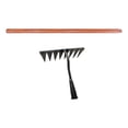 thumbnail image 4 of Almencla Garden Hoe Rake Gardening Tools Agricultural Tools Hardened Weeding Removal Tool 1.2m Brown Handle, 4 of 8