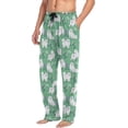 thumbnail image 4 of FREEAMG Cute Samoyed Dogs Floral Grass Men's Pajama Pants Sleepwear Lounge Pajama Bottoms, 4 of 6