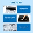 thumbnail image 5 of Mainstays Portable Countertop Pellet Ice Maker, 35 lbs per Day, Compact Ice Machine, No Plumbing Needed, Black, 5 of 12