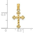 thumbnail image 3 of 14K Yellow Gold NAPLES Florida Double Dolphins Circle Pendant, 3 of 3