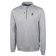 thumbnail image 2 of Men's Cutter & Buck Gray Ohio State Buckeyes Vault Big & Tall Stealth Quarter-Zip Pullover Top, 2 of 3