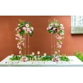 thumbnail image 3 of Nuptio 32" Acrylic Vase Clear Wedding Centerpieces for Tables Decor Set of 10, 3 of 11
