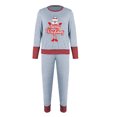 thumbnail image 3 of Pijamas de Navidad Xmax de dos piezas para mujer, ropa de dormir de algodón de gran tamaño con estampado de manga larga, ropa de invierno Chic para chica electrónica, 2021, 3 of 5