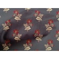 thumbnail image 4 of oneOone Cotton Poplin Fabric Leaves & Floral Block Printed Fabric 1 Yard 42 Inch Wide, 4 of 4