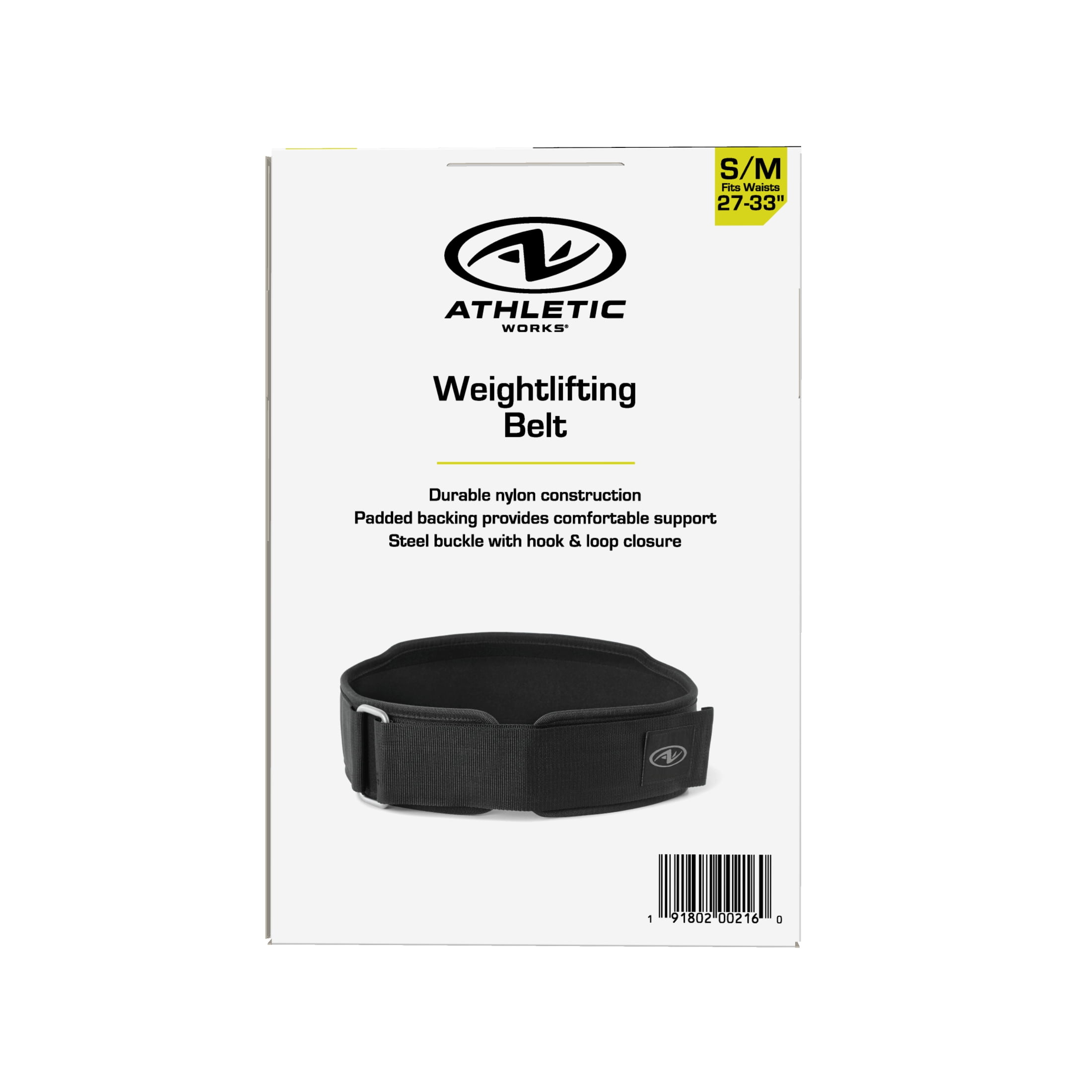 Athletic Works Weight Lifting Belt SM High Quality Material Waist Range 27in to 33in Adjustable Buckle – Your Ultimate Lifting Companion