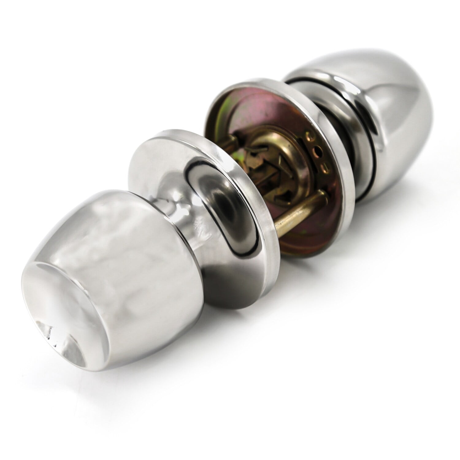 6 Pack Door Knob and Lock Set Versa Passage by Villar Home Designs Silver