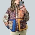 thumbnail image 1 of Women'S Jacket Cardigan Lightweight Open Front Quilted Contrast Color Coat Women'S Parkas, 1 of 6
