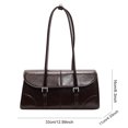 thumbnail image 2 of Superior La Parte Axila para Mujeres Correa Ajustable PU Cuero Bolso El, 2 of 8