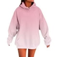 thumbnail image 2 of Women's Oversized Hoodies Crewneck Loose Fit Holiday Gradient Print Tops Long Sleeve Fall 2026 Sweatshirts, 2 of 5