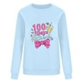 thumbnail image 4 of Uootdi 100 Days of School Long Sleeve Shirts for Women Womens Teacher Graphic Tops Happy 100 Days of School Sweatshirt Gift, 4 of 6