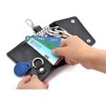thumbnail image 4 of Leather Key Chain Male / Female Key Holder Manager Small Bag Split Car Key Wallet Housekeeper Key Box Mini Card Bag-watermelon red, 4 of 7