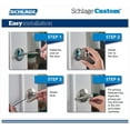 thumbnail image 4 of Schlage Fc172-Lat-Col Custom Latitude Non-Turning Two-Sided Dummy Door Lever Set - Brass, 4 of 7