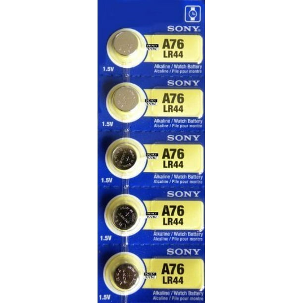 5 Pack Sony Lr44 6 Ag13 Alkaline Button Cell Battery Walmart Com Walmart Com