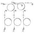 thumbnail image 5 of 5 Sets Adjustable Picture Hanging Wire Kit With Stainless Steel Cable And Hooks Picture Hanging Hardware System Set For Wall Picture Exhibition Art Gallery Display Heavy Duty Frame, 5 of 5