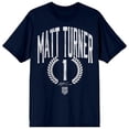 thumbnail image 7 of USSF X USMNTPA Matt Turner 1 Signature & Logo Adult Navy Crew Neck Short Sleeve T-shirt - Medium, 7 of 7