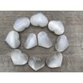 thumbnail image 5 of Selenite Gemstone Hearts, Polished Selenite Puffy Hearts, Selenite Palm Stone, Selenite Heart (1 Heart), 5 of 9