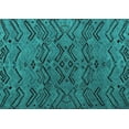 thumbnail image 1 of Ahgly Company Machine Washable Indoor Rectangle Abstract Turquoise Blue Modern Area Rugs, 2' x 3', 1 of 4