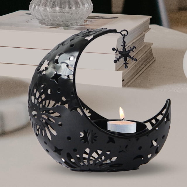 Candelabro Eid Mubarak Macarena Candelero de Metal Negro