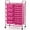 Hot Pink, variant on FASCK 15-Drawer Rolling Storage Cart, Mobile Utility Cart with Heavy-duty Frame & Lockable Wheels, Multipurpose Storage Organizer for Tools, Paper, Office, School, Hot Pink