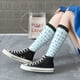 thumbnail image 5 of Balery Blue and White Squares Calcetines novedosos Calcetines deportivos Calcetines hasta la rodilla Calcetines de algodón Calcetines originales y geniales, 5 of 6