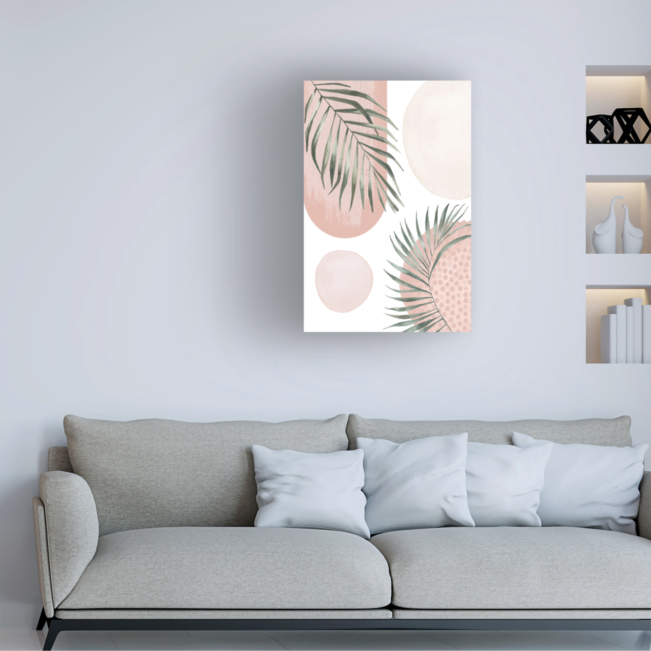Trademark Fine Art Sally Ann Moss Green Fern 1 Canvas Wall Art