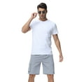 thumbnail image 5 of Satankud Mens Casual Cargo Shorts Classic Drawstring Stretch Hiking Beach Shorts Twill Chino Short with 6 Pockets Grey Size 32, 5 of 8